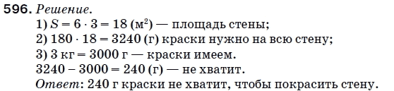 Математика 5 класс (для русских школ) Мерзляк А. и др. Задание 596