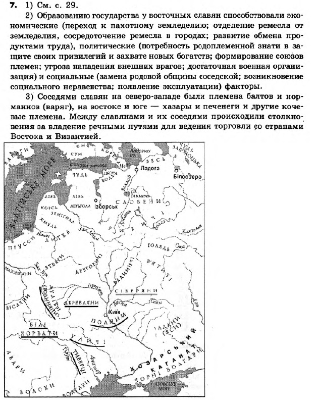 История Украины 7 класс. Ответы к сборнику заданий для итоговых контрольных работ  Вариант 7