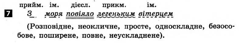 Українська мова 8 клас. Відповіді з коментарями до підсумкових контрольних робіт С.Р. Молочко Вариант 7