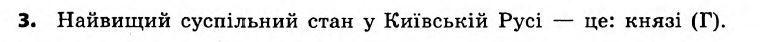 Історія України 7 клас. Відповіді до збірника завдань для підсумкових контрольних робіт  Вариант 3