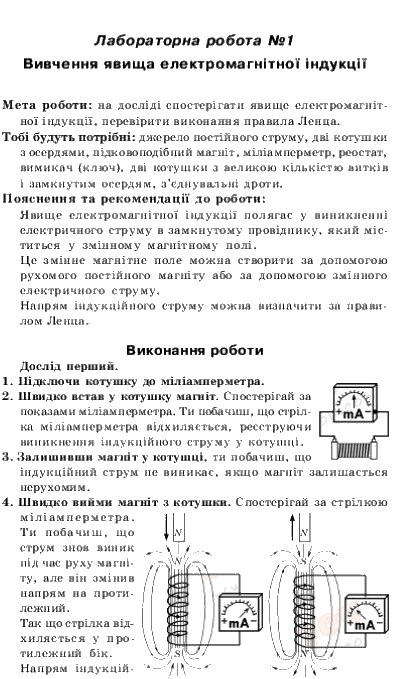 Фізика 11 клас. Рівень стандарту: Зошит для лабораторних робіт і фізичного практикуму відповіді Бар'яхтар В.Г., Божинова Ф.Я. Страница str1