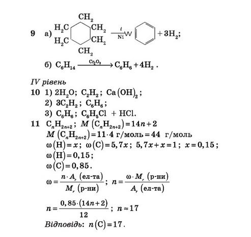 Хімія 11 клас. Комплексний зошит для контролю знань з хімії відповіді О.В. Григорович Вариант 22