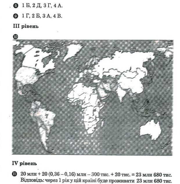 Географія 10 клас. Соціально-економічна географія світу відповіді В.Ф. Вовк Вариант 22