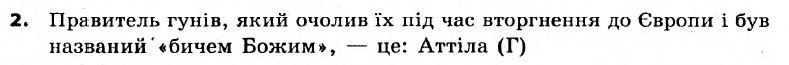 Історія України 6 клас. Всесвітня історія. Відповіді з коментарями до підсумкових контрольних робіт 2011 Вариант 2
