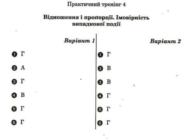 Математика 6 клас. Комплексний зошит для контролю знань. Відповіді Стадник Л.Г. Задание 4