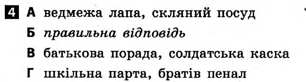 Українська мова 6 клас. Відповіді з коментарями до підсумкових контрольних робіт 2011 Вариант 4