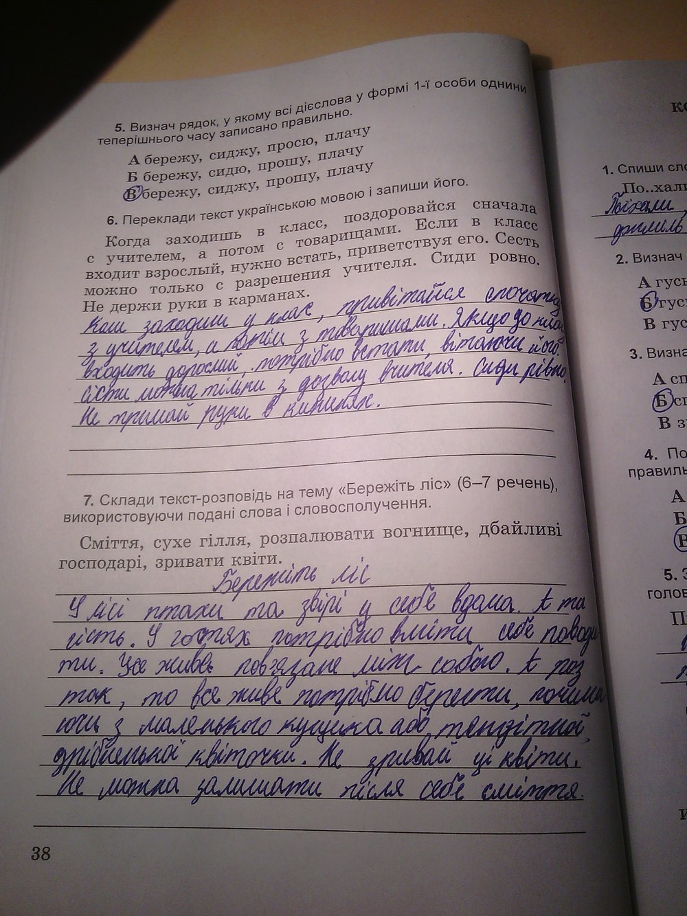 Українська мова 4 клас. Державна підсумкова атестація 2014 рік відповіді  Страница str38