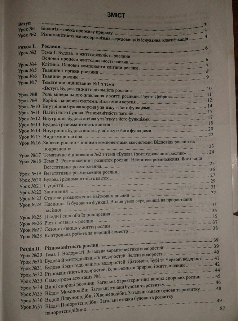 Робочий зошит з біології 7 клас відповіді Н.М. Поліщук Страница 87