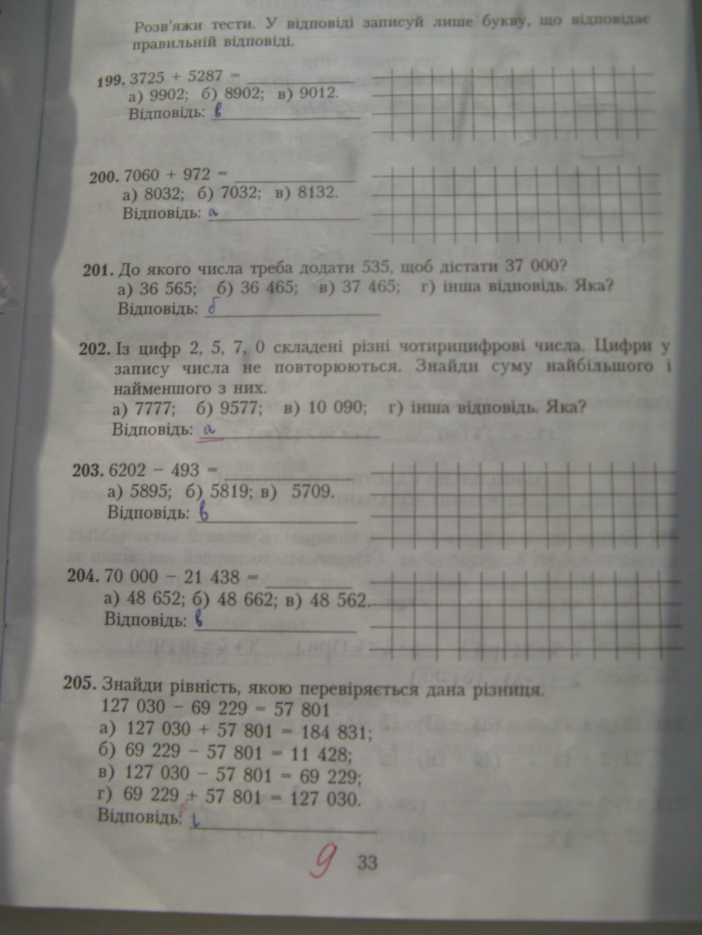 Робочий зошит з математики 4 клас Богданович М. В. Страница str33