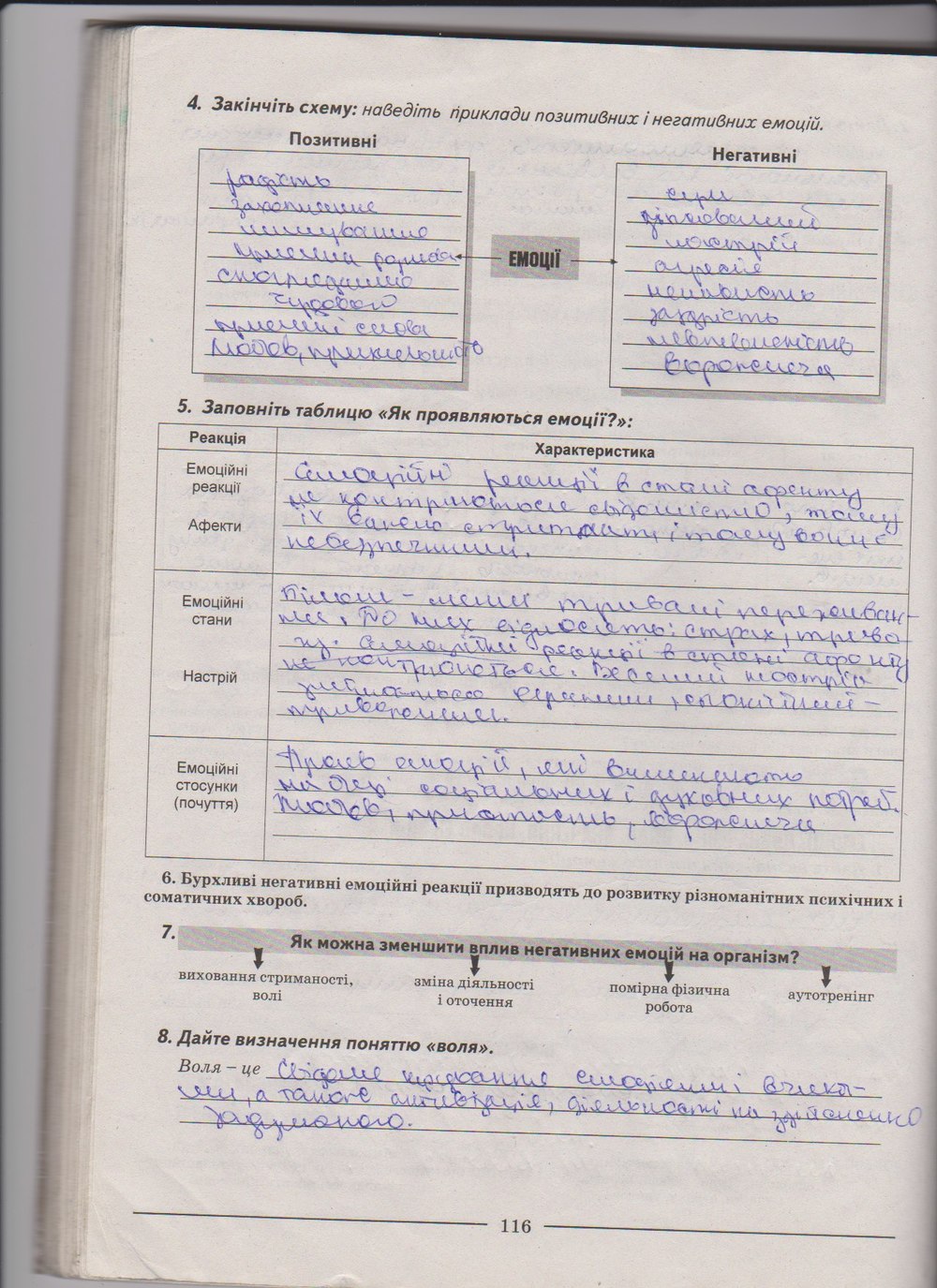 Робочий зошит з біології 9 клас А. Калінчук, Н. Гусєва Страница 116