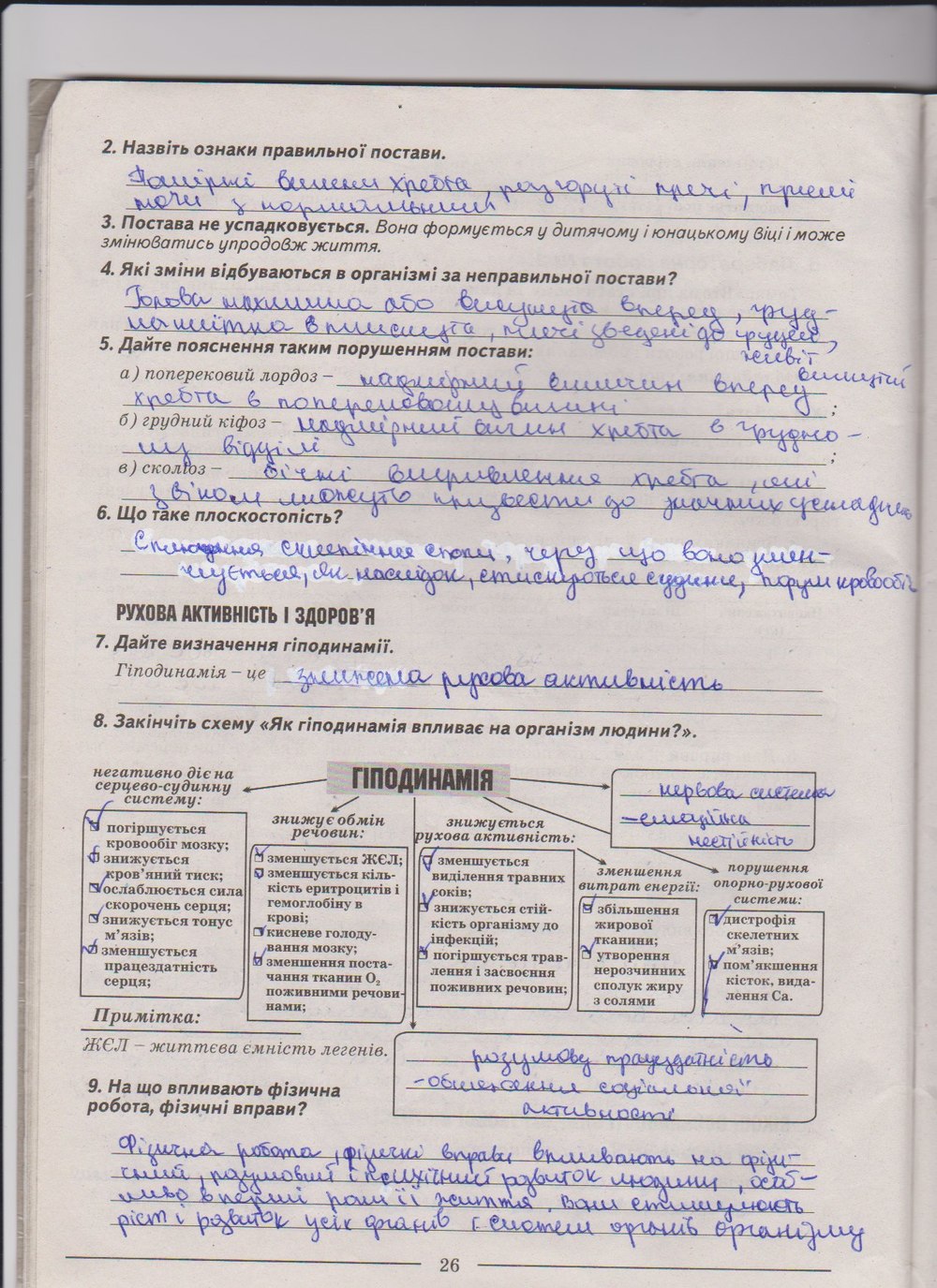 Робочий зошит з біології 9 клас А. Калінчук, Н. Гусєва Страница 26