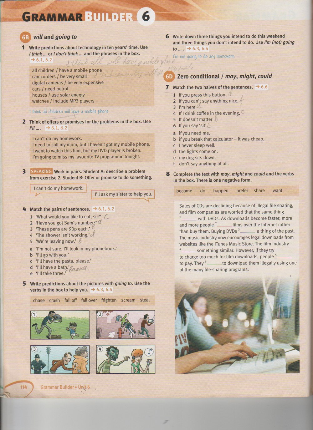 Робочий зошит з англійської мови 8 клас. Solutions Solutions Student book  Страница 114