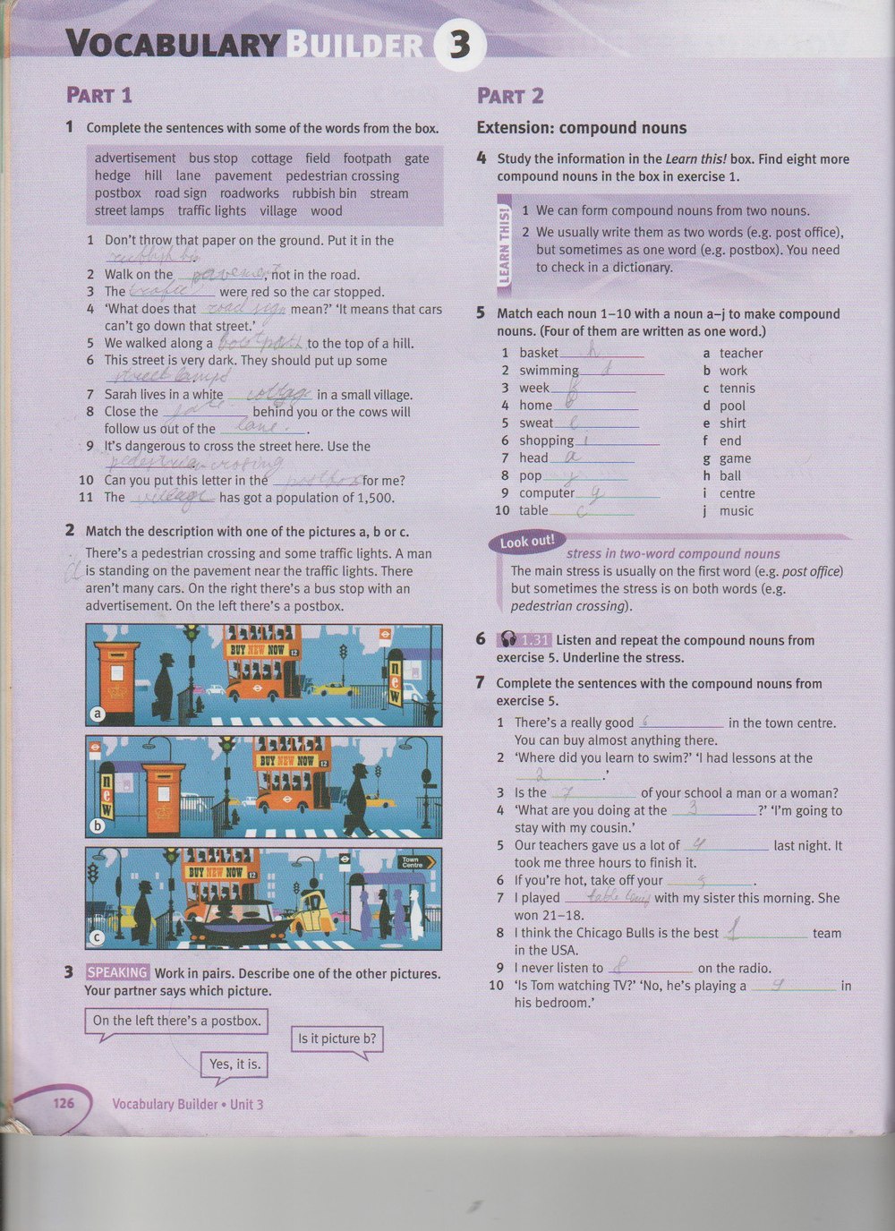 Робочий зошит з англійської мови 8 клас. Solutions Solutions Student book  Страница 126
