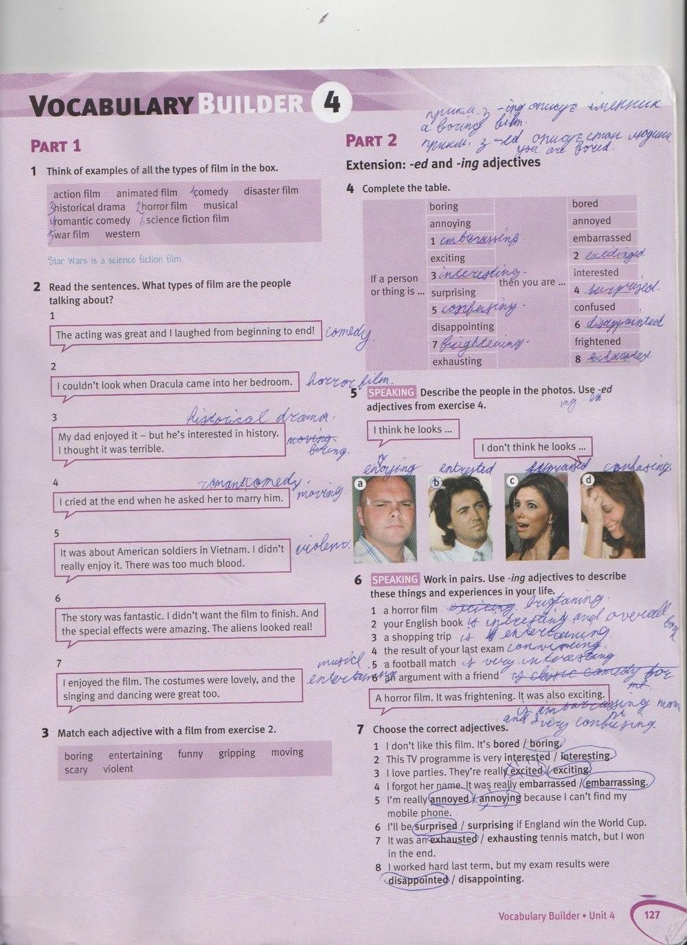 Робочий зошит з англійської мови 8 клас. Solutions Solutions Student book  Страница 127