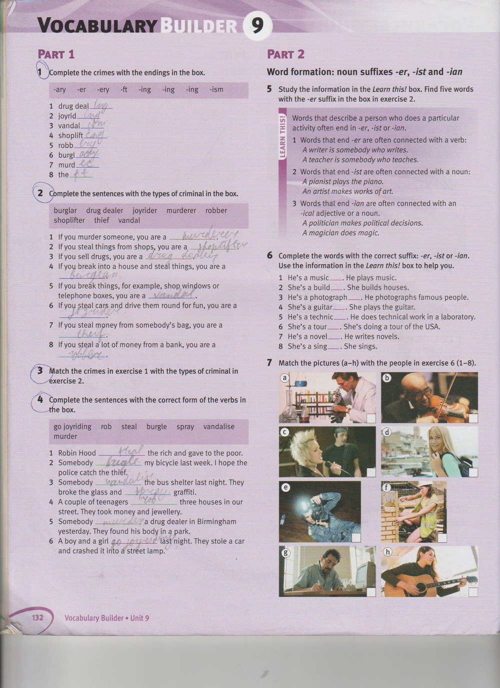 Робочий зошит з англійської мови 8 клас. Solutions Solutions Student book  Страница 132