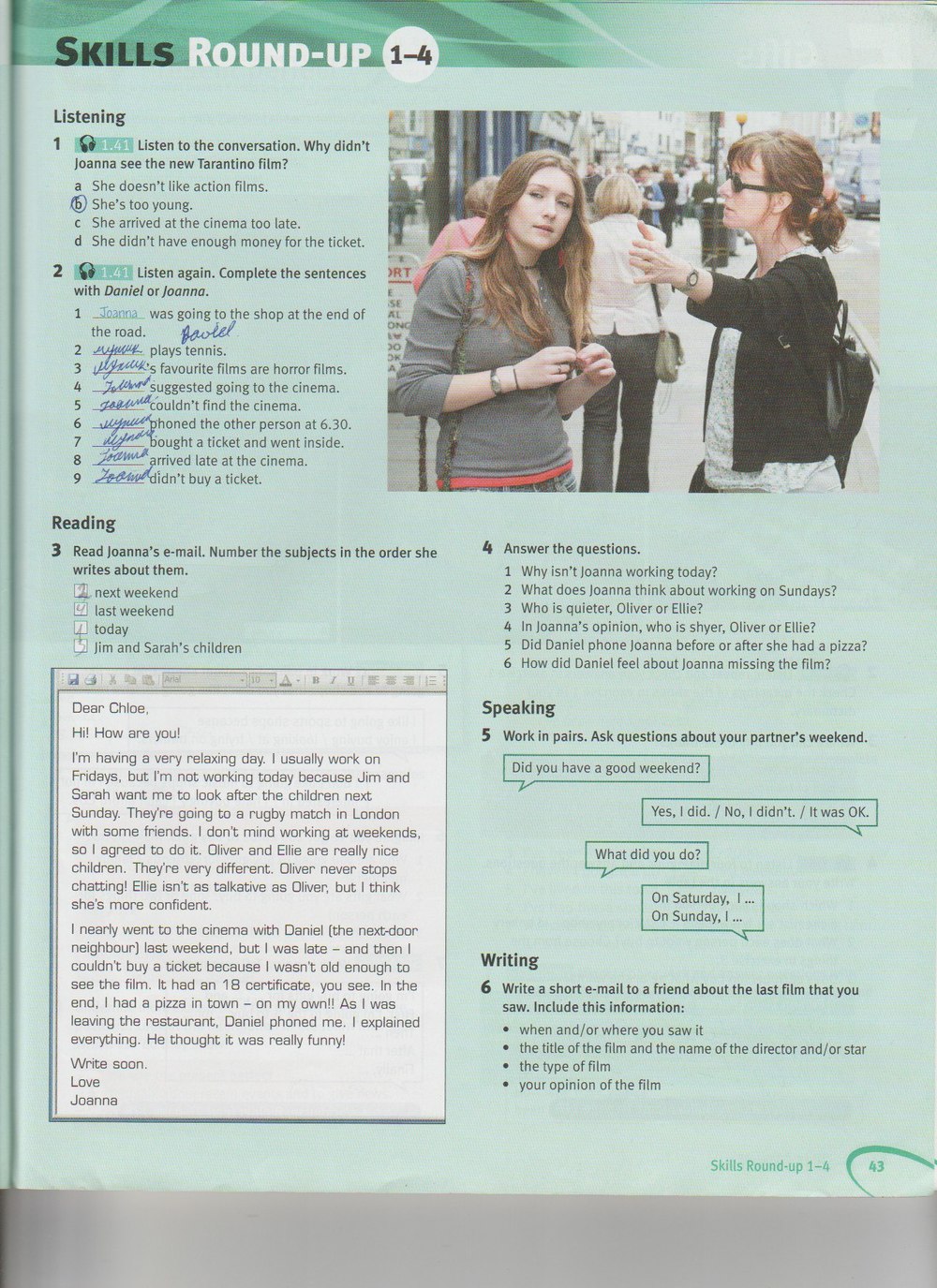 Робочий зошит з англійської мови 8 клас. Solutions Solutions Student book  Страница 43