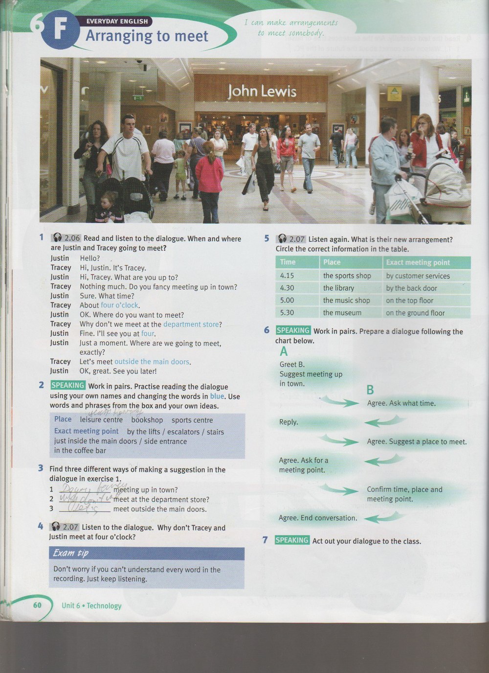 Робочий зошит з англійської мови 8 клас. Solutions Solutions Student book  Страница 60