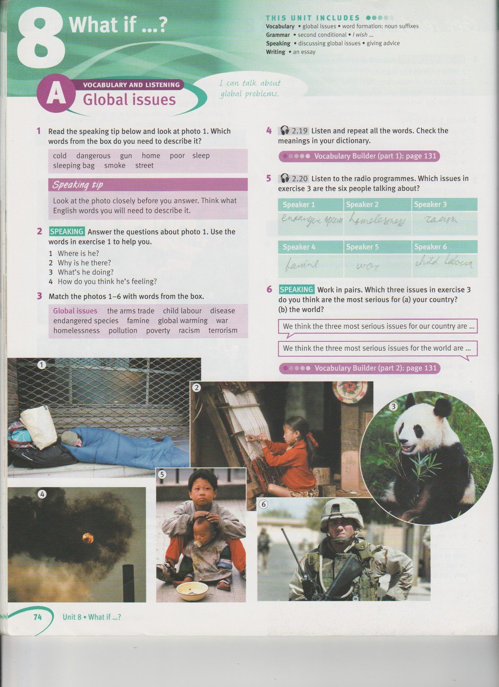 Робочий зошит з англійської мови 8 клас. Solutions Solutions Student book  Страница 74