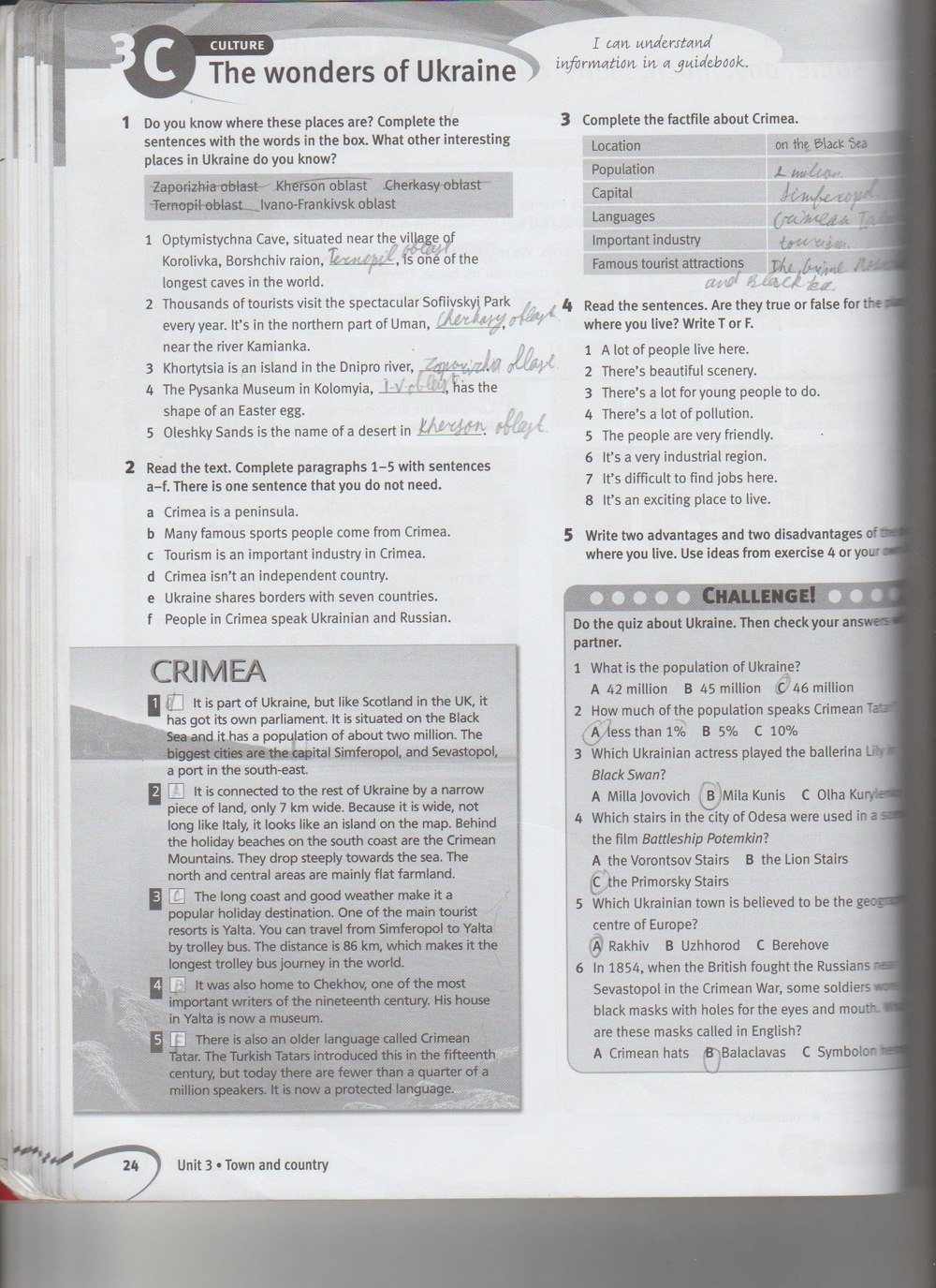 Робочий зошит з англійської мови 7 клас. Solutions Pre-Intermediate  Страница 24