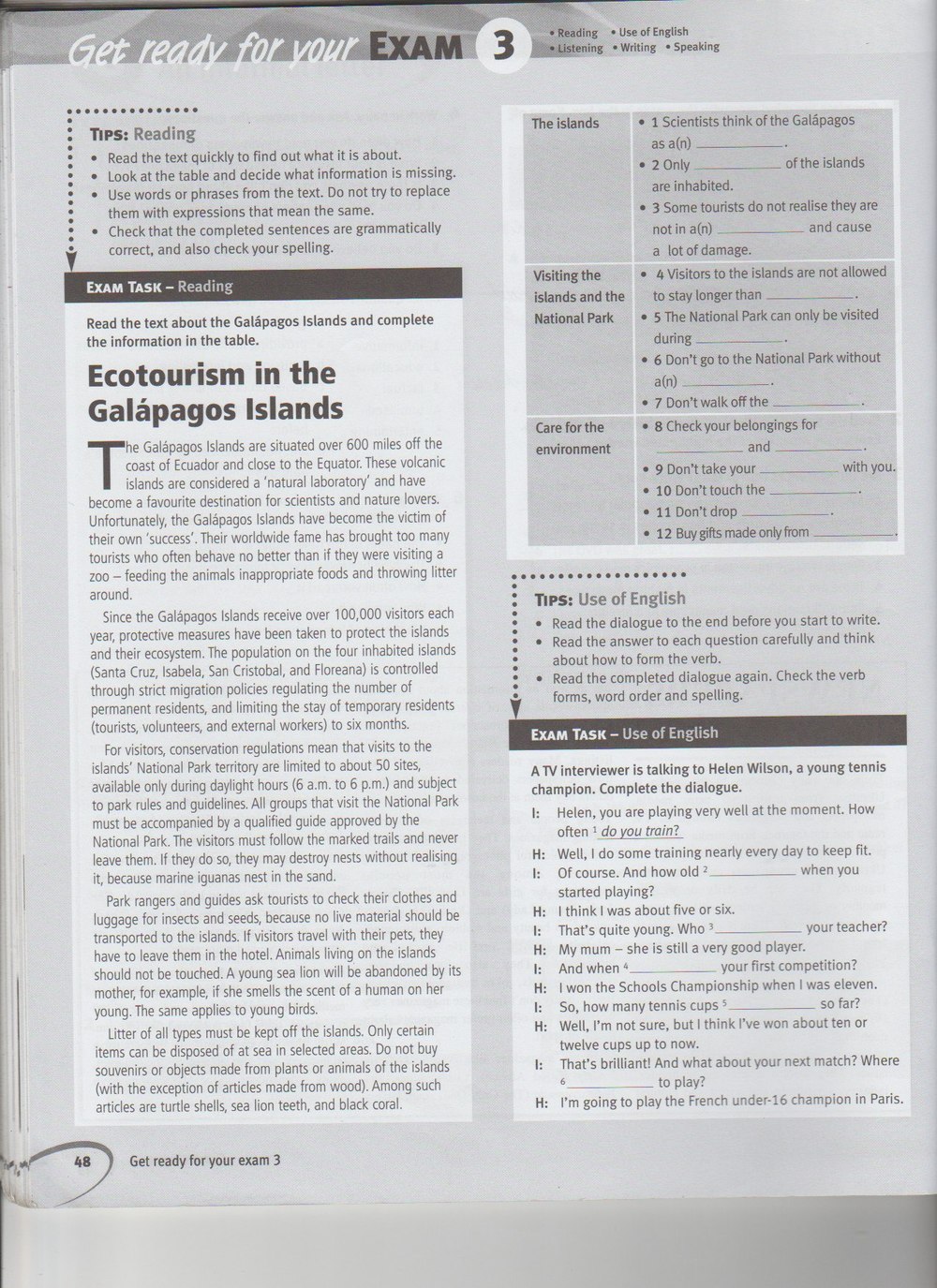 Робочий зошит з англійської мови 7 клас. Solutions Pre-Intermediate  Страница 48