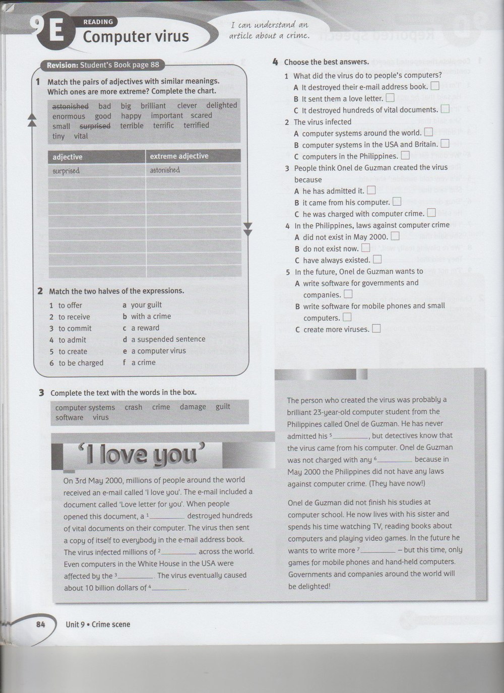 Робочий зошит з англійської мови 7 клас. Solutions Pre-Intermediate  Страница 84