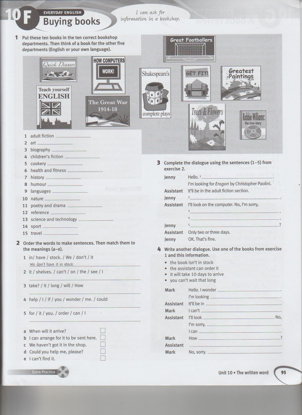 Робочий зошит з англійської мови 7 клас. Solutions Pre-Intermediate  Страница 95