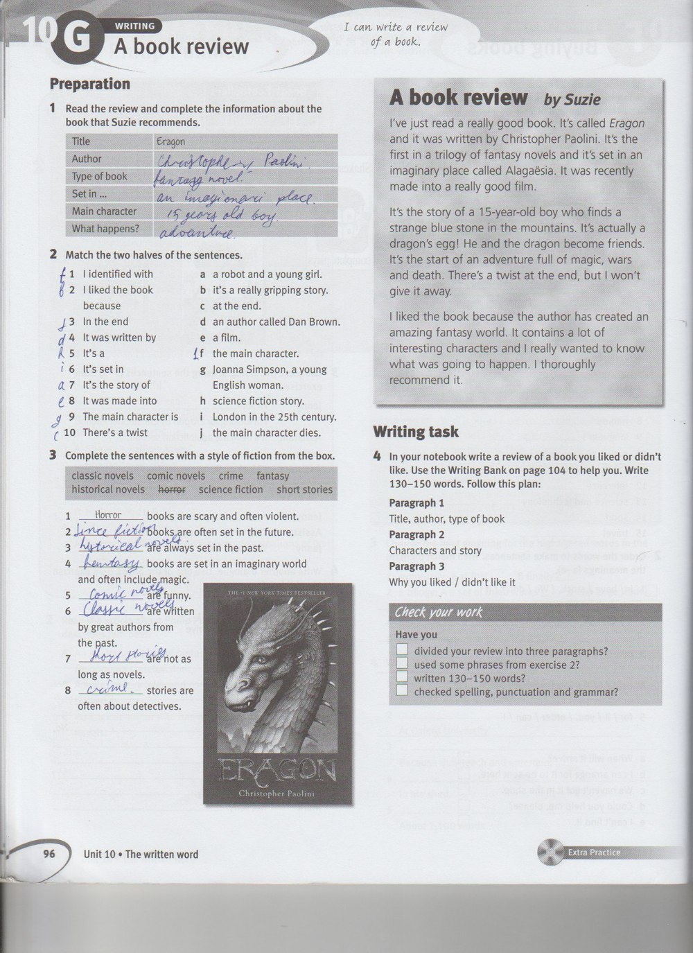 Робочий зошит з англійської мови 7 клас. Solutions Pre-Intermediate  Страница 96