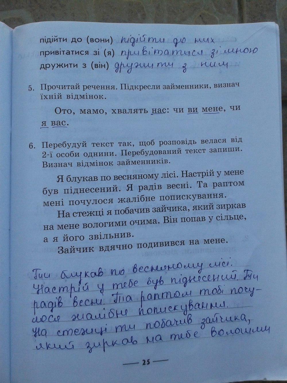 Робочий зошит з української мови 4 клас. Зошит для контрольних та перевірних робіт I.П. Агаркова Страница 25