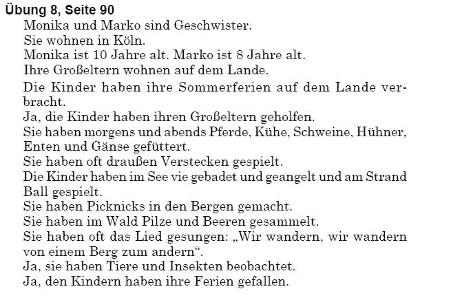 Немецкий язык 5 класс (для русских школ) Н. Басай Страница str90