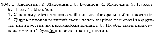 Рiдна мова 5 клас О. Глазова, Ю. Кузнецов Задание 364