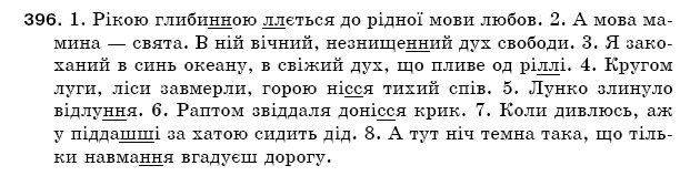 Рiдна мова 5 клас О. Глазова, Ю. Кузнецов Задание 396