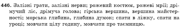 Рiдна мова 5 клас О. Глазова, Ю. Кузнецов Задание 446