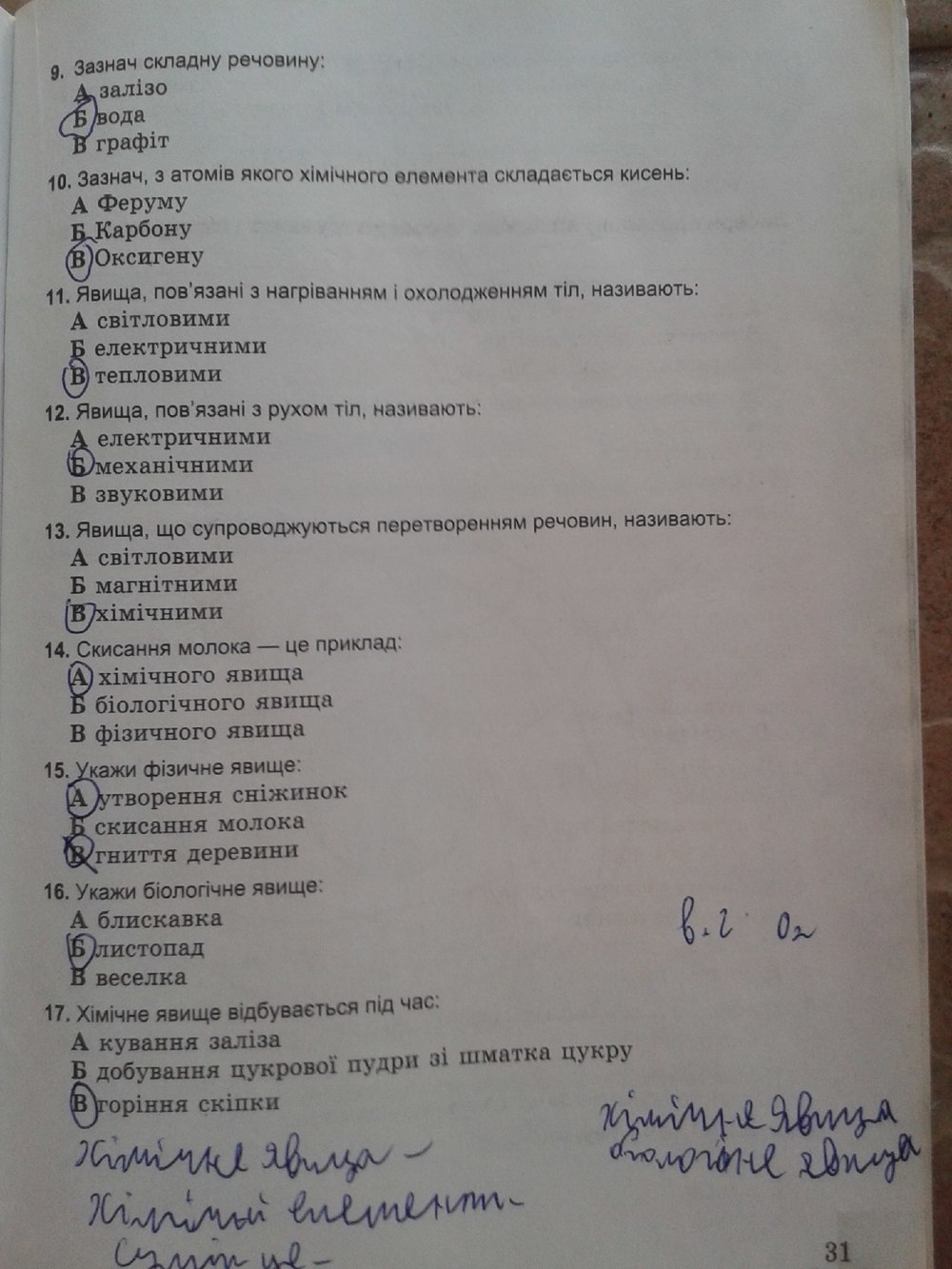 Робочий зошит з природознавства 5 клас Коршевнюк Т.В., Ярошенко О.Г. Страница 31