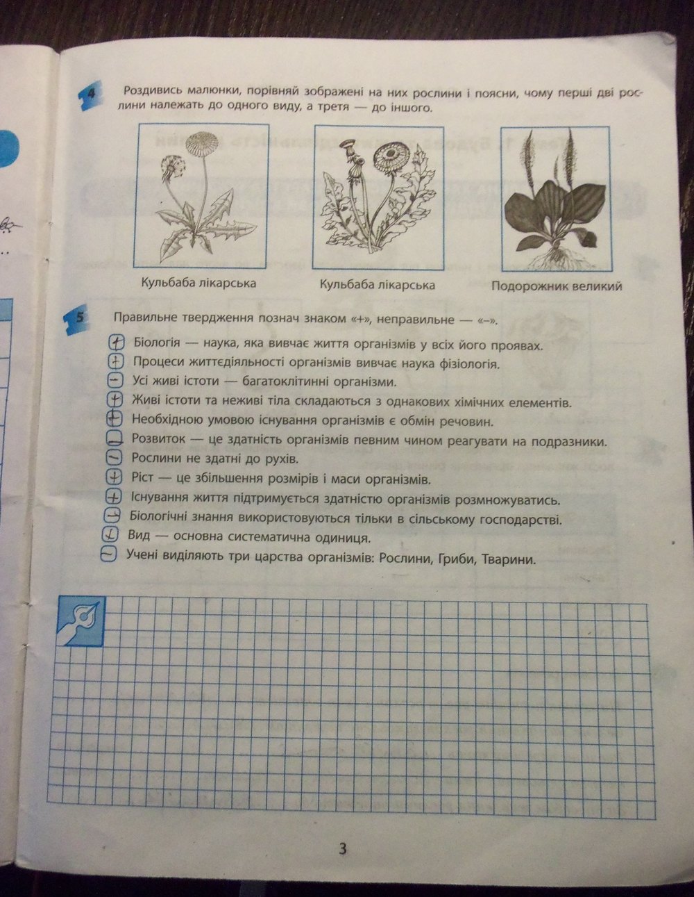 Робочий зошит з біології 7 клас Т.С. Котик Страница 3