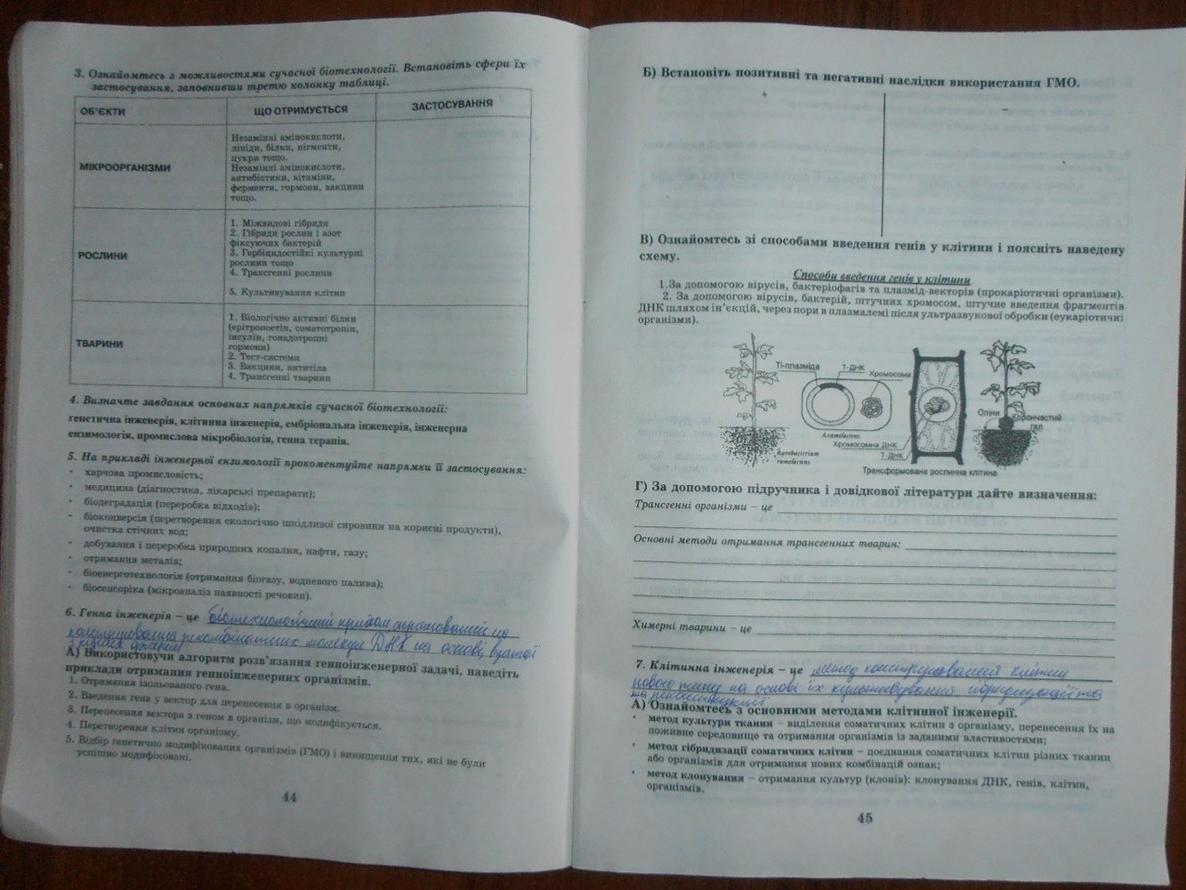 Робочий зошит з біології 11 клас Є. Яковлева Страница 45