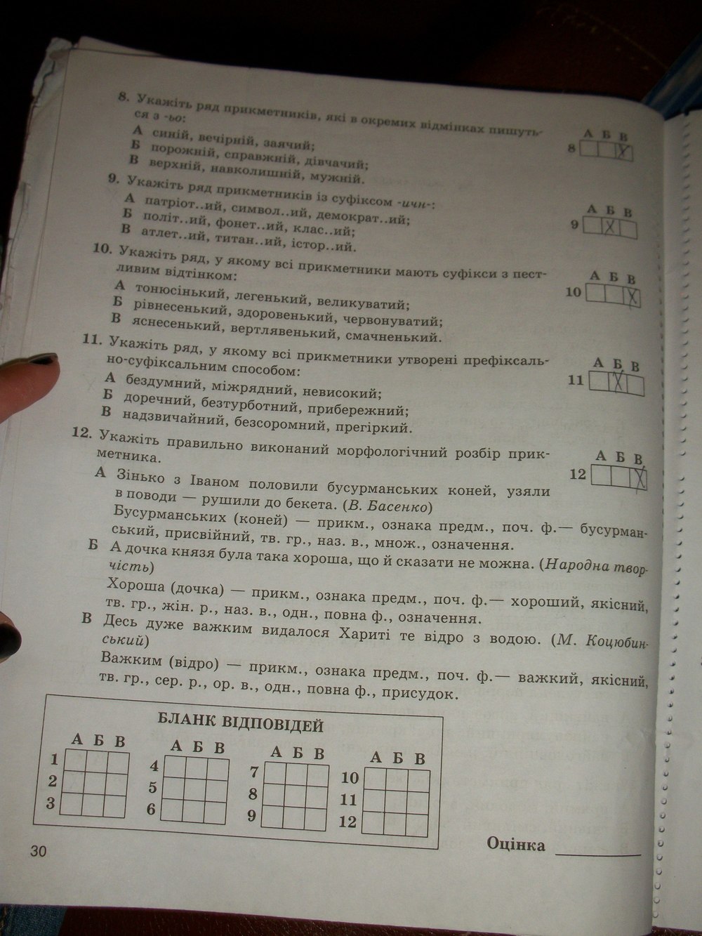 Комплексний зошит з Української мови 6 клас Жовтобрюх В.Ф. Страница 30