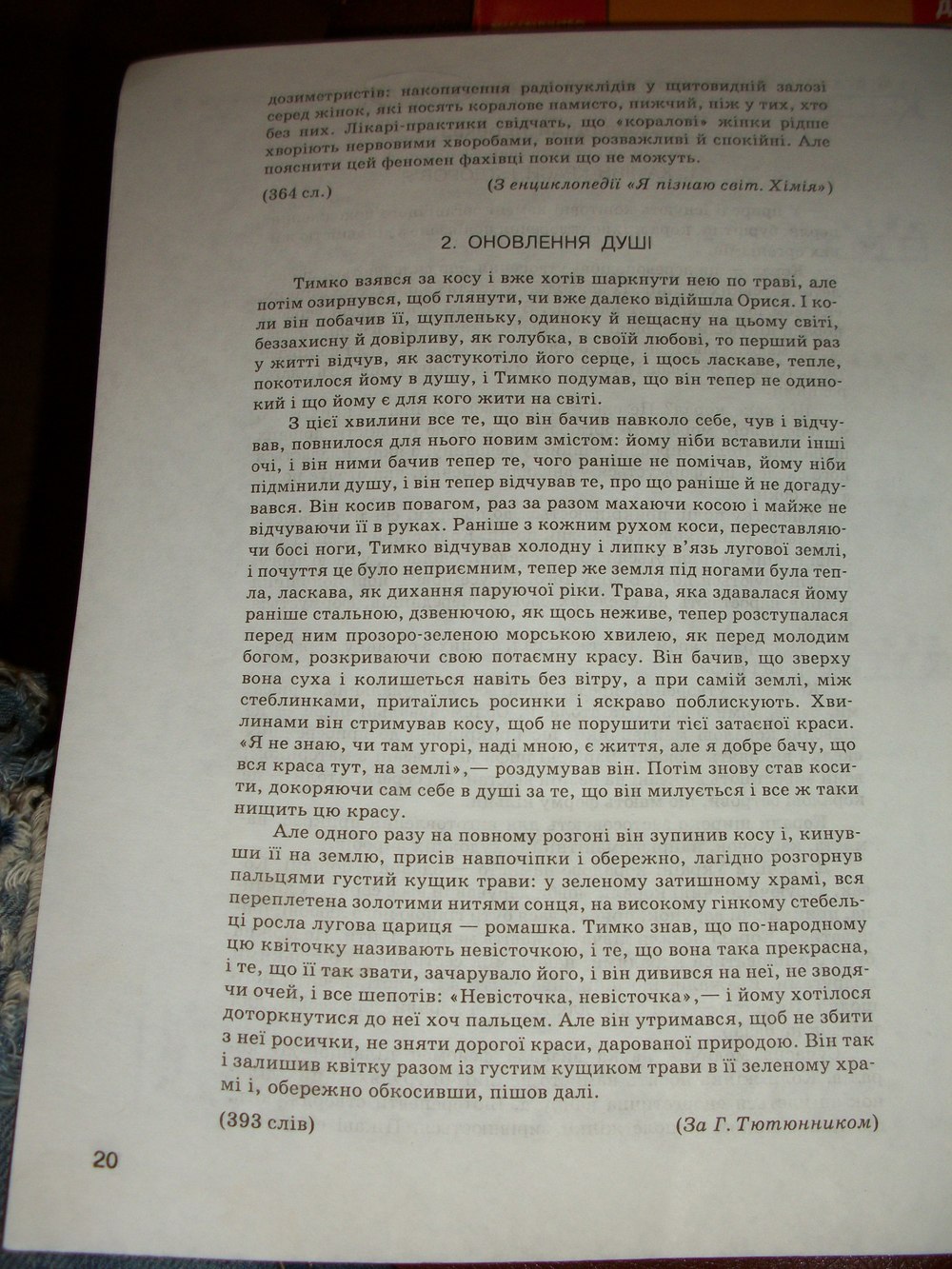 Комплексний зошит з Української мови 10 клас Жовтобрюх В.Ф. Страница 20