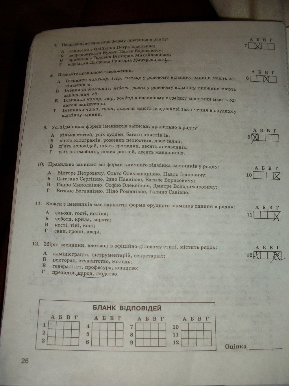 Комплексний зошит з Української мови 10 клас Жовтобрюх В.Ф. Страница 26