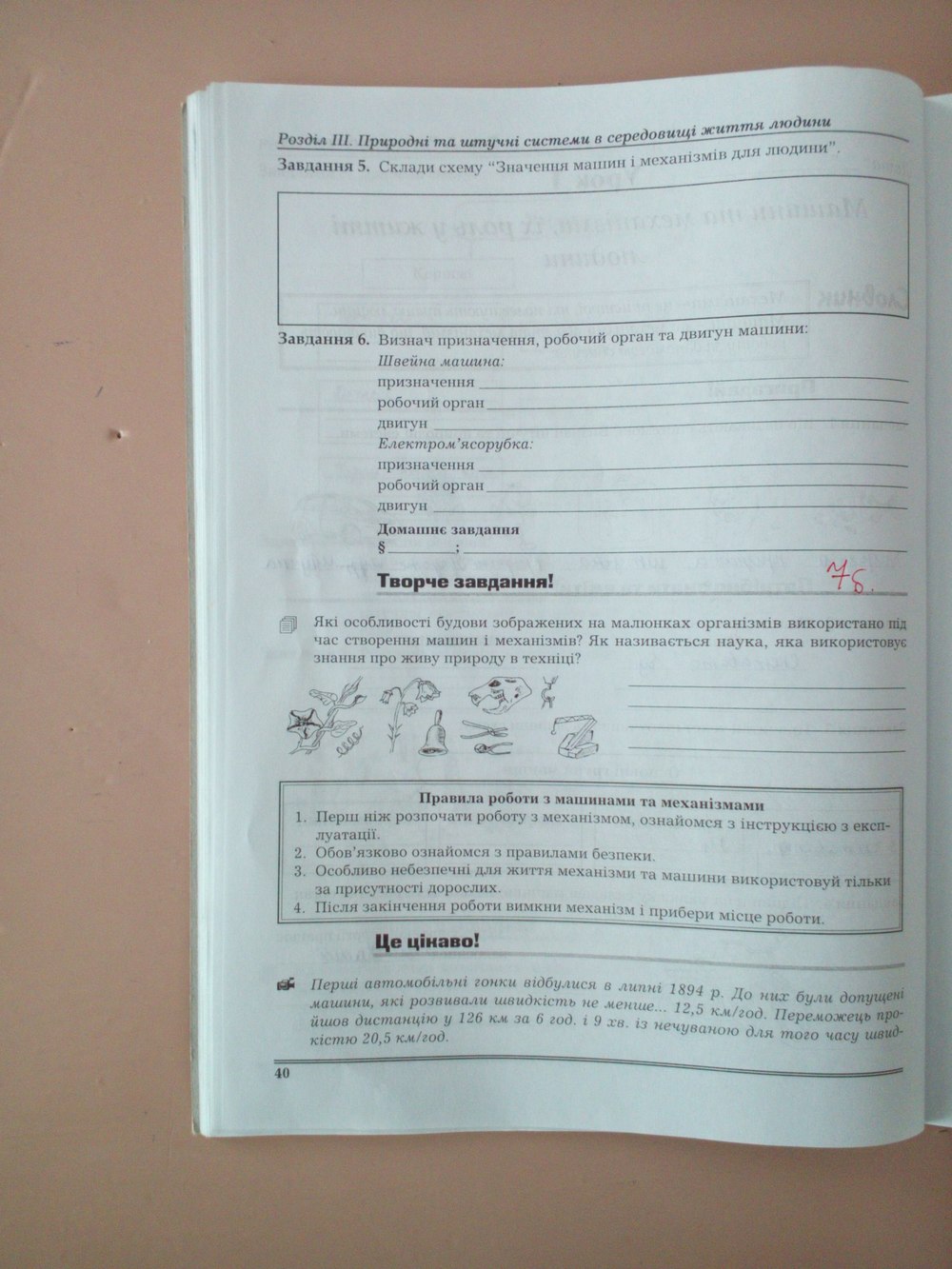 Робочий зошит з природознавства 6 клас Віркун В.О. Страница 40