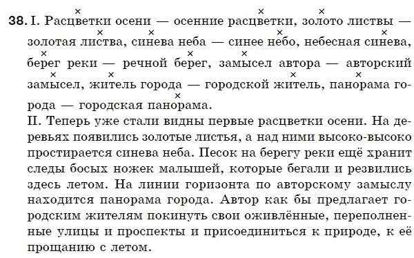 Русский язык 5 класс (для русских школ) Быкова Е., Давидюк Л., Снитко Е. Задание 38