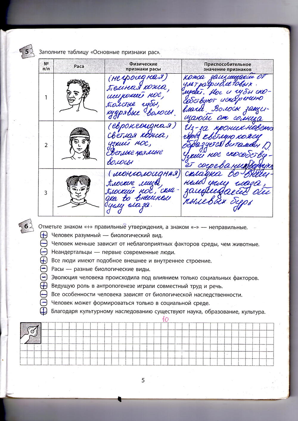 Рабочая тетрадь по биологии 9 класс Котик, Таглина Страница 5