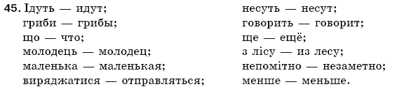 Русский язык 5 класс Баландина Н., Дегтярёва К., Лебеденко С. Задание 45