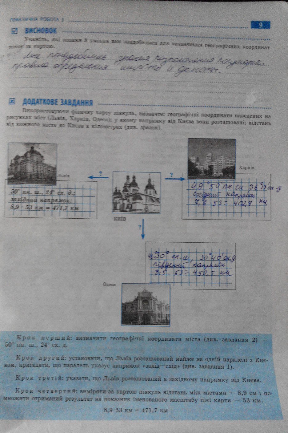 Робочий зошит з географии 6 клас стадник  Страница 9