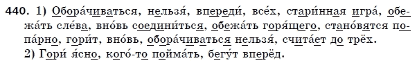 Русский язык 5 класс Пашковская Н., Гудзик И., Корсаков В. Задание 440