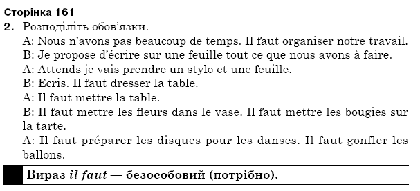 ГДЗ Французька мова, 5 клас А.Ф. Гергель, Н.М. Алауі Страница upr2
