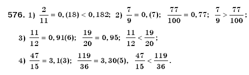 Математика 6 клас Мерзляк А.Г. та iн Задание 576