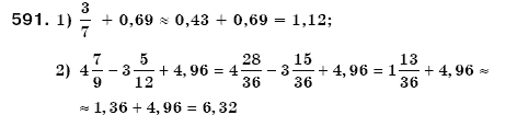 Математика 6 клас Мерзляк А.Г. та iн Задание 591