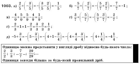 Математика 6 клас Г. Бевз, В. Бевз Задание 1003