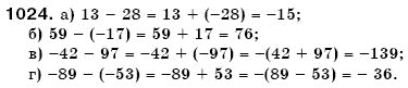 Математика 6 клас Г. Бевз, В. Бевз Задание 1024
