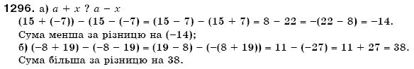 Математика 6 клас Г. Бевз, В. Бевз Задание 1296